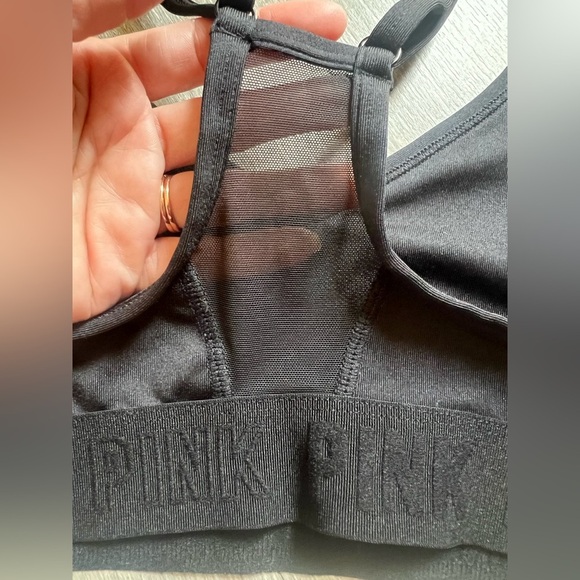 PINK Active Victoria’s Secret Ultimate Lightly Lined Sports Bra w Sheer Panel XS - Picture 6 of 11